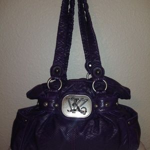 Kathy Van Zeeland purple Satchel